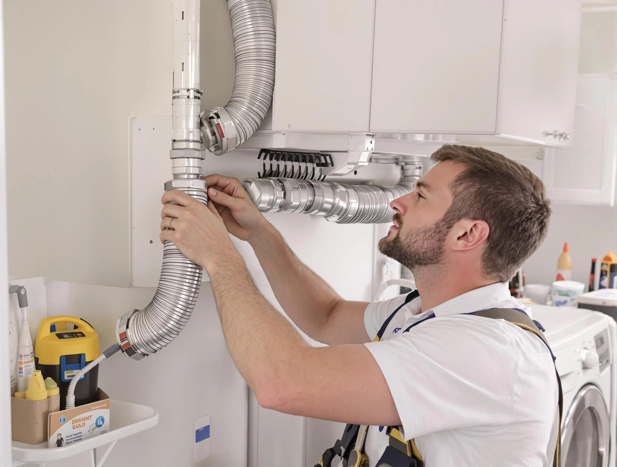 Professional dryer vent repair and installation by Murrieta Dryer Vent Cleaning in Murrieta