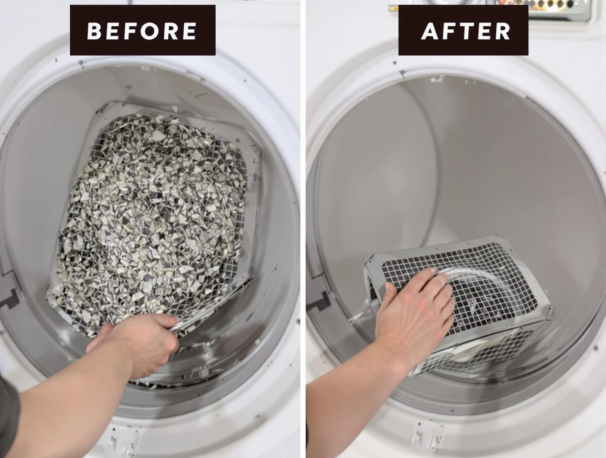 Professional lint trap cleaning by Murrieta Dryer Vent Cleaning in Murrieta