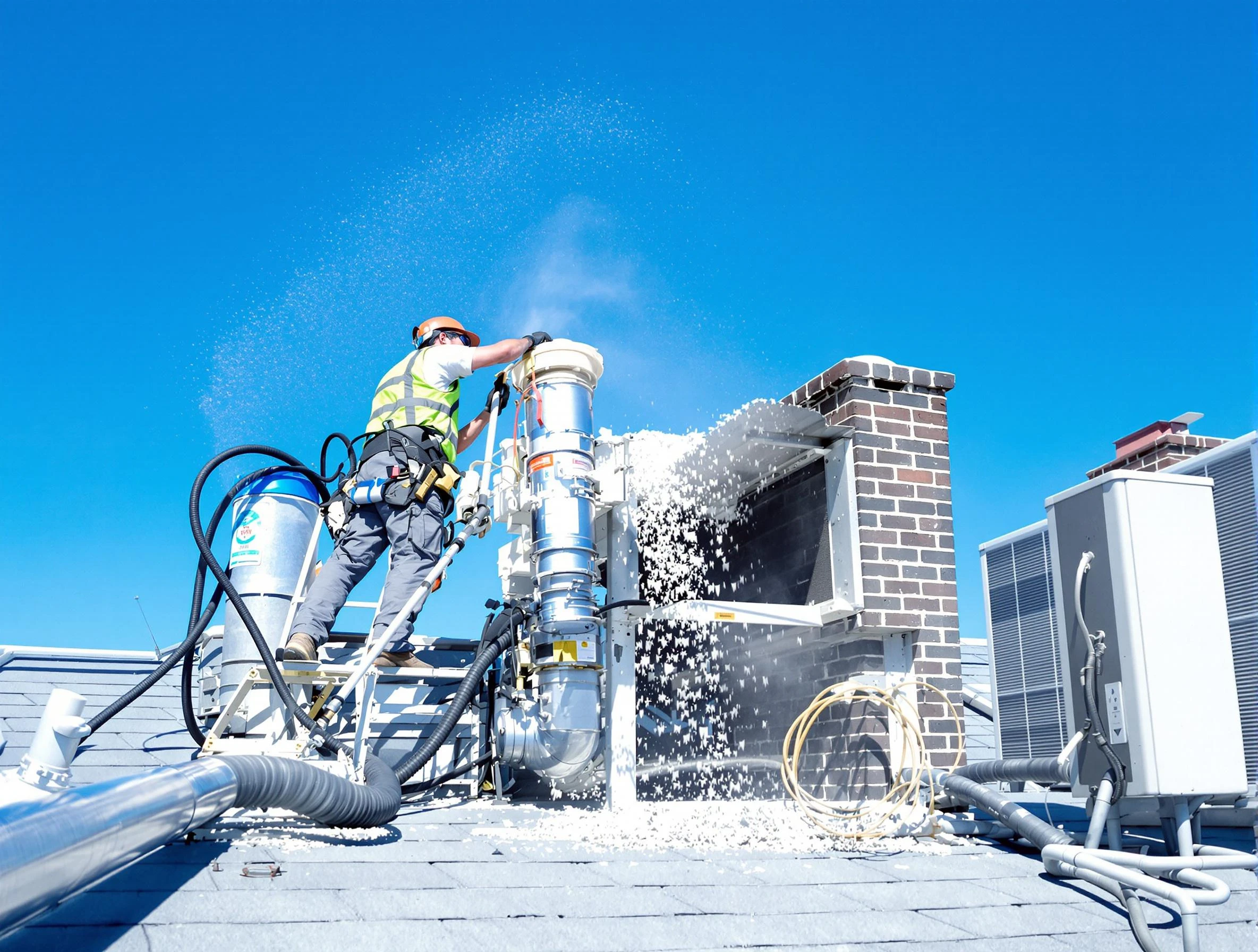 Expert roof dryer vent cleaning by Murrieta Dryer Vent Cleaning in Murrieta