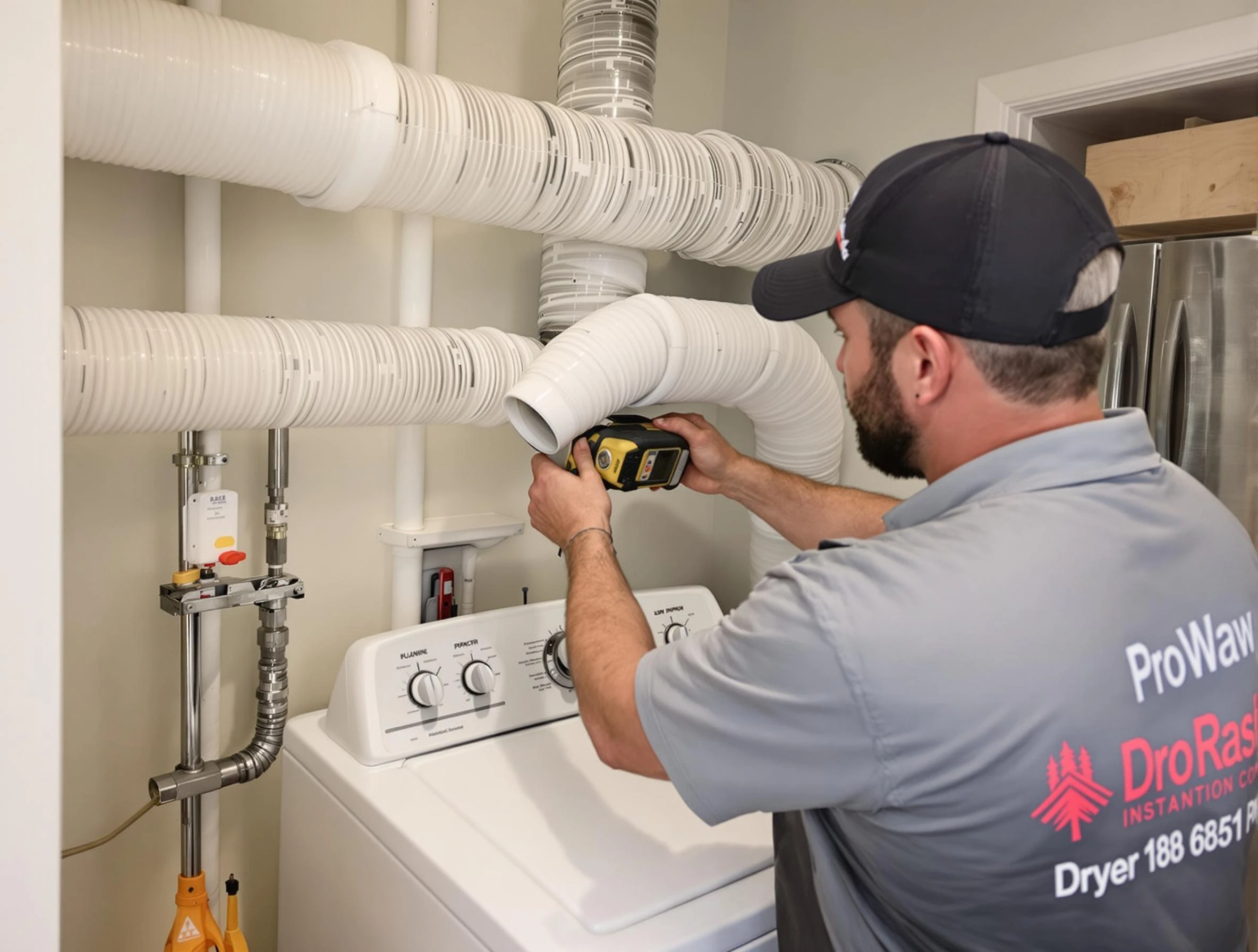 Professional dryer vent hose installation by Murrieta Dryer Vent Cleaning in Murrieta